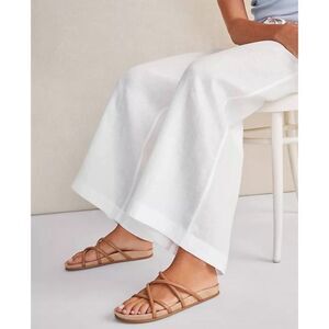 Haven Strappy Leather Slides NEW